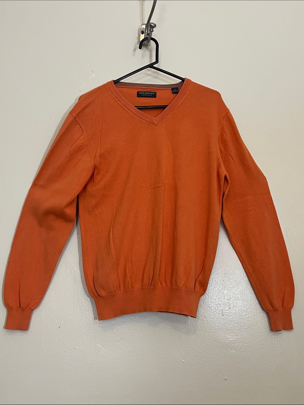 John Bartlett Men's V-Neck Sweater - Orange